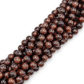 Granat Perler – Mørk Rød/Brun 6mm) - Uniq Perler - 0001489423