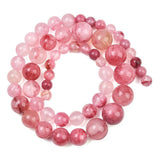 Green Jade Perler – Gradueret-Runde, Cerise (6~12mm) - Uniq Perler - 124994