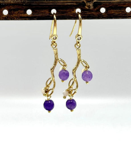 Gren Mellemled/Vedhæng, Forgyldt, (31x8x3mm) - Uniq Perler - 46874224