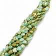 Grøn Opal Hjerter – Facetteret (8mm) - Uniq Perler - 117618