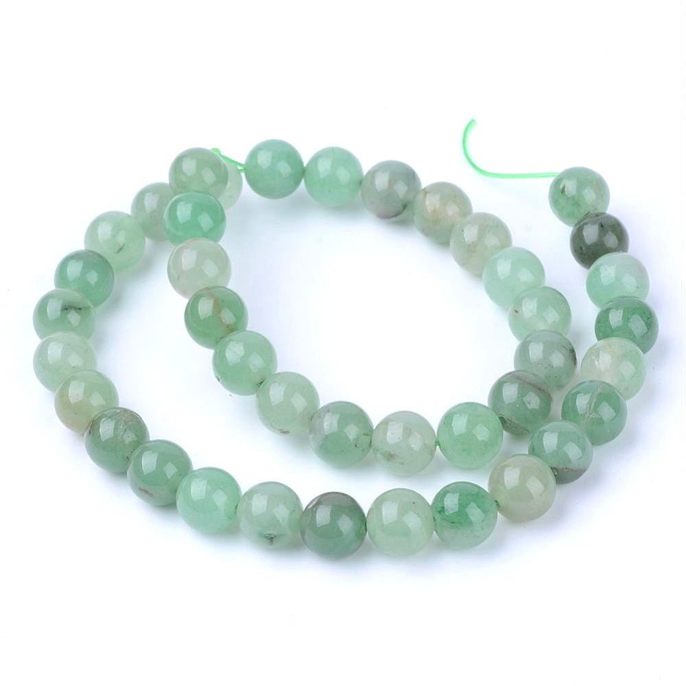 Grøn Aventurin – Runde (10mm) - Uniq Perler - 