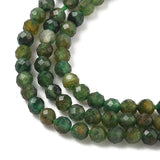 Green Rutilated Quartz Beads – Faceted, Round (2.25–2.75mm) - Uniq Perler - 116975