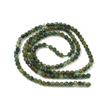 Green Rutilated Quartz Beads – Faceted, Round (2.25–2.75mm) - Uniq Perler - 116975