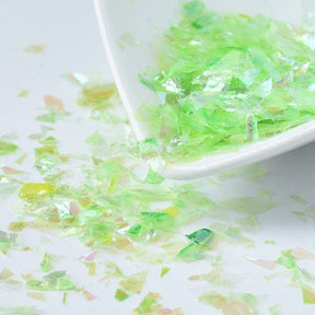 Grüne Flocken zur Dekoration in Harz - Uniq Perler - 9148431778