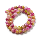 Gul Jade Perler – Rosa/Grøn, Runde (8,5mm) - Uniq Perler - 125958