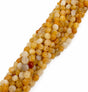 Gul Topaz Perler – Nugget (6–8mm) - Uniq Perler - 118219