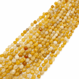Gul Topaz Perler – Nugget (6–8mm) - Uniq Perler - 118219
