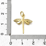 Vergoldet mit Gold, mit kubischem Zirkonia – Goldschmied, langlebig 18K Vergoldet Messing (18x17x2.5mm)