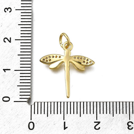 Vergoldet mit Gold, mit kubischem Zirkonia – Goldschmied, langlebig 18K Vergoldet Messing (18x17x2.5mm)