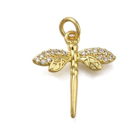Vergoldet mit Gold, mit kubischem Zirkonia – Goldschmied, langlebig 18K Vergoldet Messing (18x17x2.5mm)