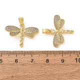 Guldsmed Vedhæng Med Zirkonia Og Emalje – Langtidsholdbar 18K Forgyldt Messing (17,5x22,5mm) - Uniq Perler - 125734