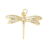 Guldsmede Vedhæng - 18K Forgyldt, Zirkonia (19x25mm) - Uniq Perler - 115448