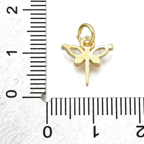 Guldsmede Vedhæng Med Zirkonia Sten, Langtidsholdbar Forgyldt, 11,5mm - Uniq Perler - 854405