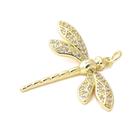 Guldsmede Vedhæng - Zirkonia, 18K Forgyldt (27x31mm) - Uniq Perler - 