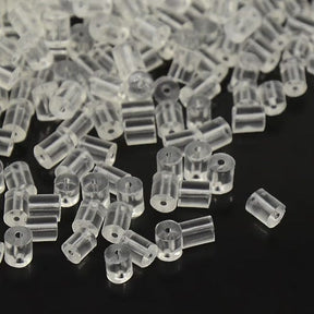 Gummi Bagstoppare För Örhängen (3x3mm), 100 st - Uniq Perler - 0001489510