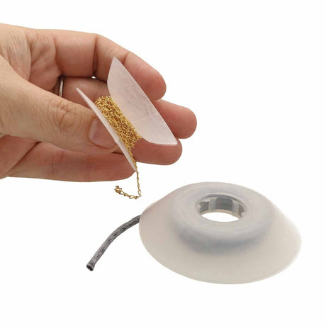 Gummi Spole Til Oprulning Af Kæde Og Tråd (6,5cm) - Uniq Perler - 113476