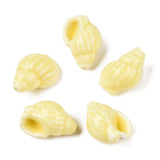 Håndlavede Porcelæn Perler – Muslinge, Champagne Gul (20~21x13~14x11,5~12mm) 6 stk. - Uniq Perler - 120636