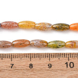 Håndlavet Lampwork Perler – Farve Mix, Rice (9.5x4mm) 8 Stk - Uniq Perler - 119110