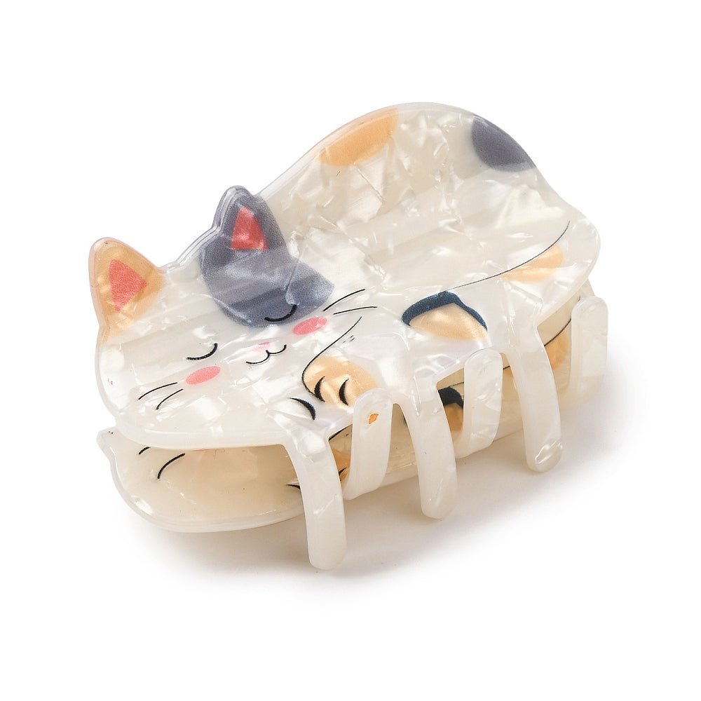Hårklemme Med Kat – PVC (34,5x66x37,5mm) - Uniq Perler - 120605