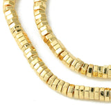 Hæmatit – Forgyldt, Heksagon (3x1mm) - Uniq Perler - 988894