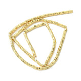 Hæmatit – Forgyldt, Heksagon (3x1mm) - Uniq Perler - 988894