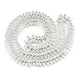 Hæmatit – Forsølvet Rondel (8x3mm) - Uniq Perler - 149046