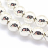 Hæmatit, – Langtidsholdbar Forsølvet (2mm) - Uniq Perler - 