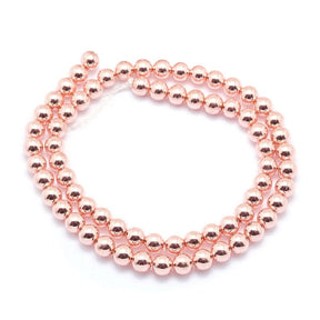 Hämatit – Langlebiger Rosa Vergoldet (10mm) - Uniq Perler - 113901
