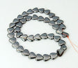 Hæmatit Perler – Hjerte, Sort (10x10x3mm) - Uniq Perler - 