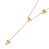 Halskæde Med Hjerte – Forgyldt Stål (42cm) - Uniq Perler - 117728