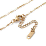 Halskæde Med Hjerte – Forgyldt Stål (42cm) - Uniq Perler - 117728