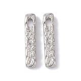 Hamret aflangt Vedhæng, str 23x4,5 mm, 2 stk. - Uniq Perler - 113181