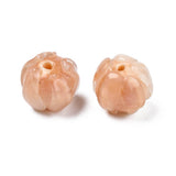 Håndlavede Blomster Glasperler, Sart Orange, (10 - 11mm, 6 Stk) - Uniq Perler - 1111489989