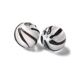 Håndlavede Lampwork Glasperler, 10mm, 4 stk. - Uniq Perler - 391435