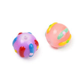 Håndlavede Lampwork Glasperler - Farve Mix (9,5x11mm) 4 stk. - Uniq Perler - 880870