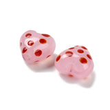 Håndlavede Lampwork Hjerte Glasperler - (12mm) 8 stk - Uniq Perler - 117719