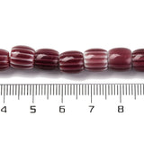 Håndlavede Lampwork Millifiori Glasperler, 8x7,5mm - Uniq Perler - 539919