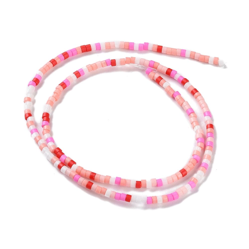 Håndlavet Glasperler, Pink, 2,5x2mm - Uniq Perler - 112758