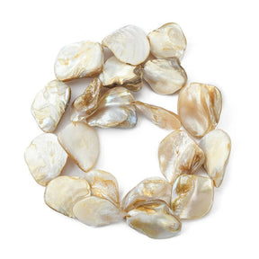 Handmade Shell Beads, (Approx. 18x14mm) - Uniq Perler - 112870