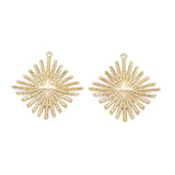 Harlekin Vedhæng, 18K Forgyldt, 30x29x3mm - Uniq Perler - 0000014357