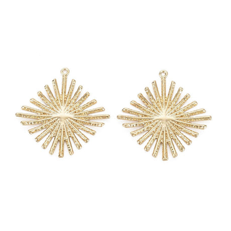 Harlekin Vedhæng, 18K Forgyldt, 30x29x3mm - Uniq Perler - 0000014357