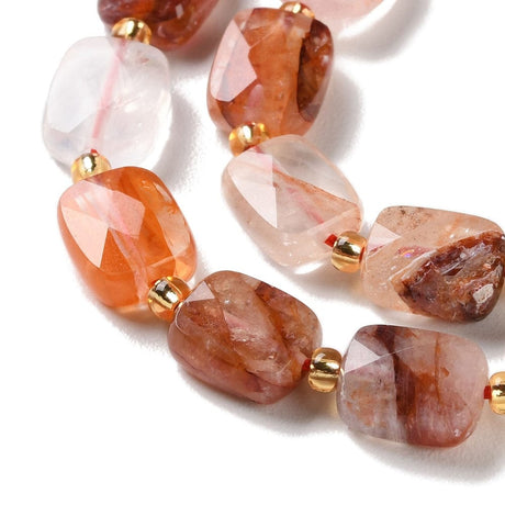 Hematoid Kvarts Perler, (10x8x4,5mm) - Uniq Perler - 675840