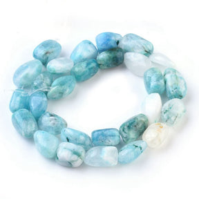 Hemimorphite Sten, Blå/Grön, Nuggets, 7 - 19mm - Uniq Perler - 113182