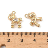 Hest, Klare zirkonia sten, 18K Guldbelagt (11.5x14x5mm) - Uniq Perler - 