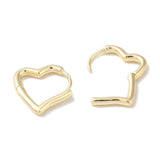 Hjerte Creoler – 18K Forgyldt (14x2mm) - Uniq Perler - 114667