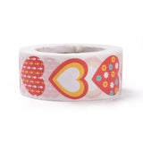 Hjerte Klistermærker, 1 Rulle Med 500 Stk. - Uniq Perler - 1111490392