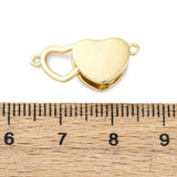 Hjerte Lås Med Zirkonia – 18K Forgyldt Messing (21mm) - Uniq Perler - 114590