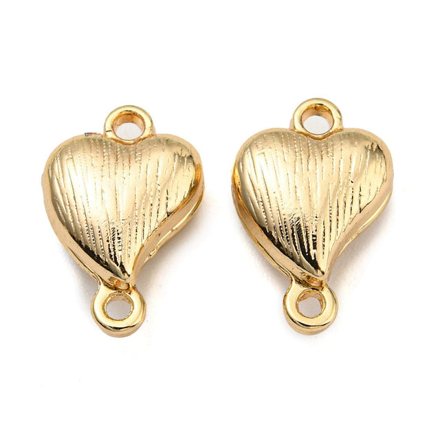 Hjerte Magnet Lås – 14K Langtidsholdbar Forgyldning (12,5x8,5mm) - Uniq Perler - 111590