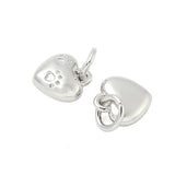 Hjerte med hunde poter, langtidsholdbar, str. 8x8x3,5 mm - Uniq Perler - 115493