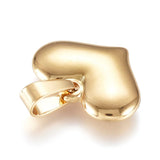 Hjerte Vedhæng – 18K Forgyldt (15x20mm) - Uniq Perler - 507652